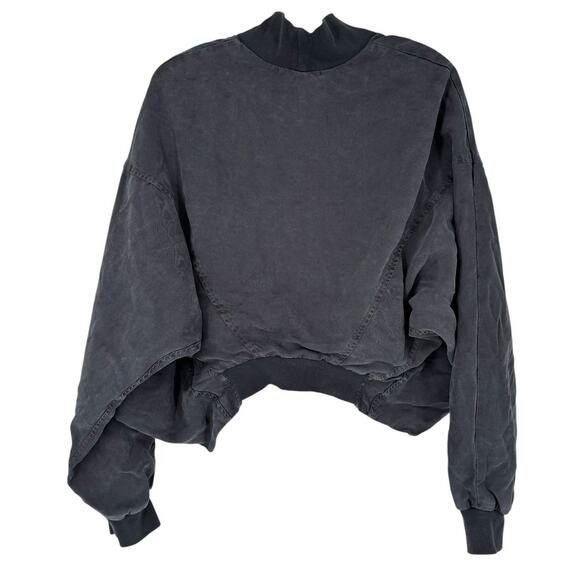 Young Fabulous & Broke The Fara Jacket Cropped Utility Medium Gray Boho Urban - Picture 5 of 14